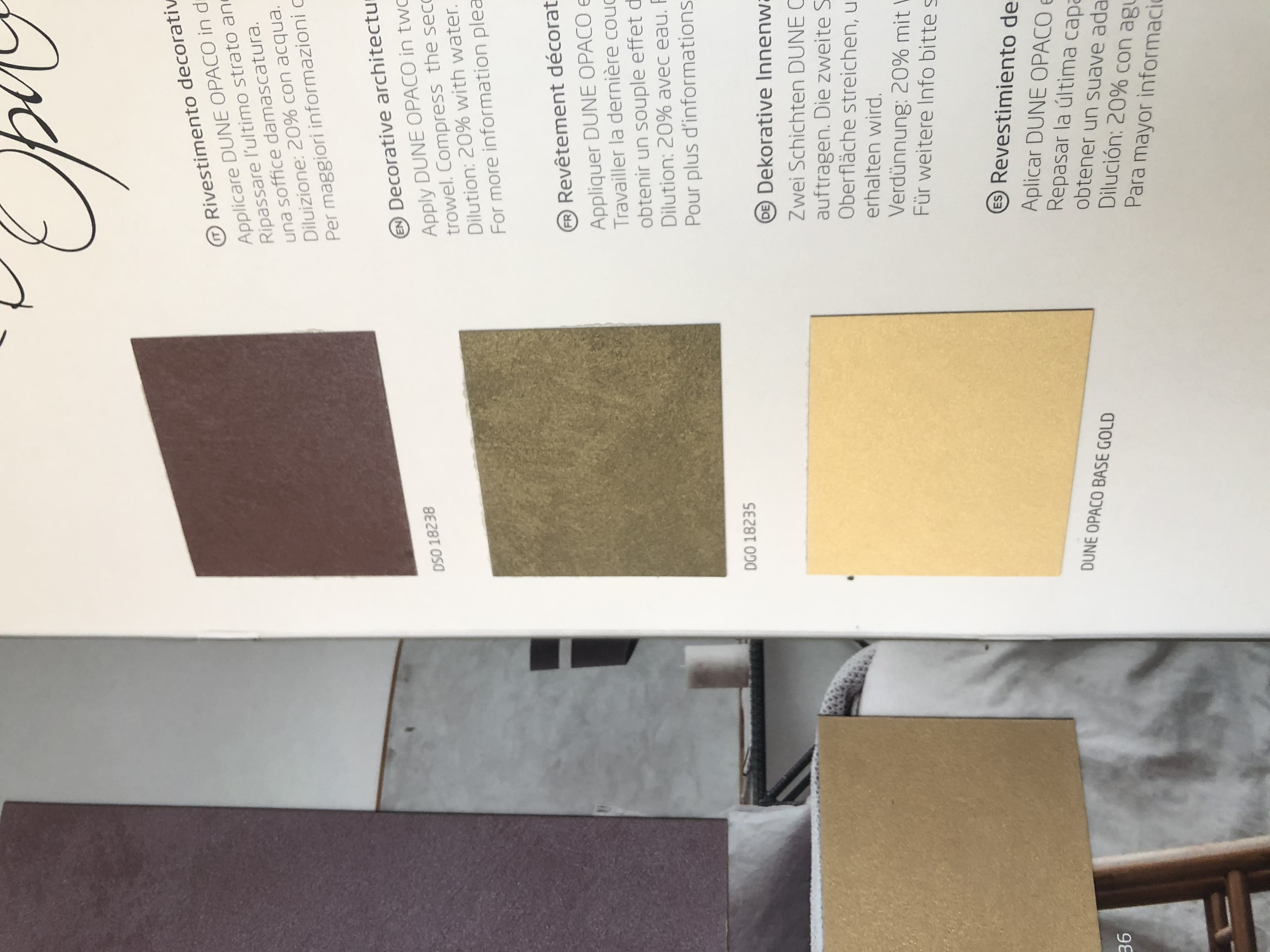 Sample Textures – DuneWalls Vladimir Stanescu materiale Novacolor
