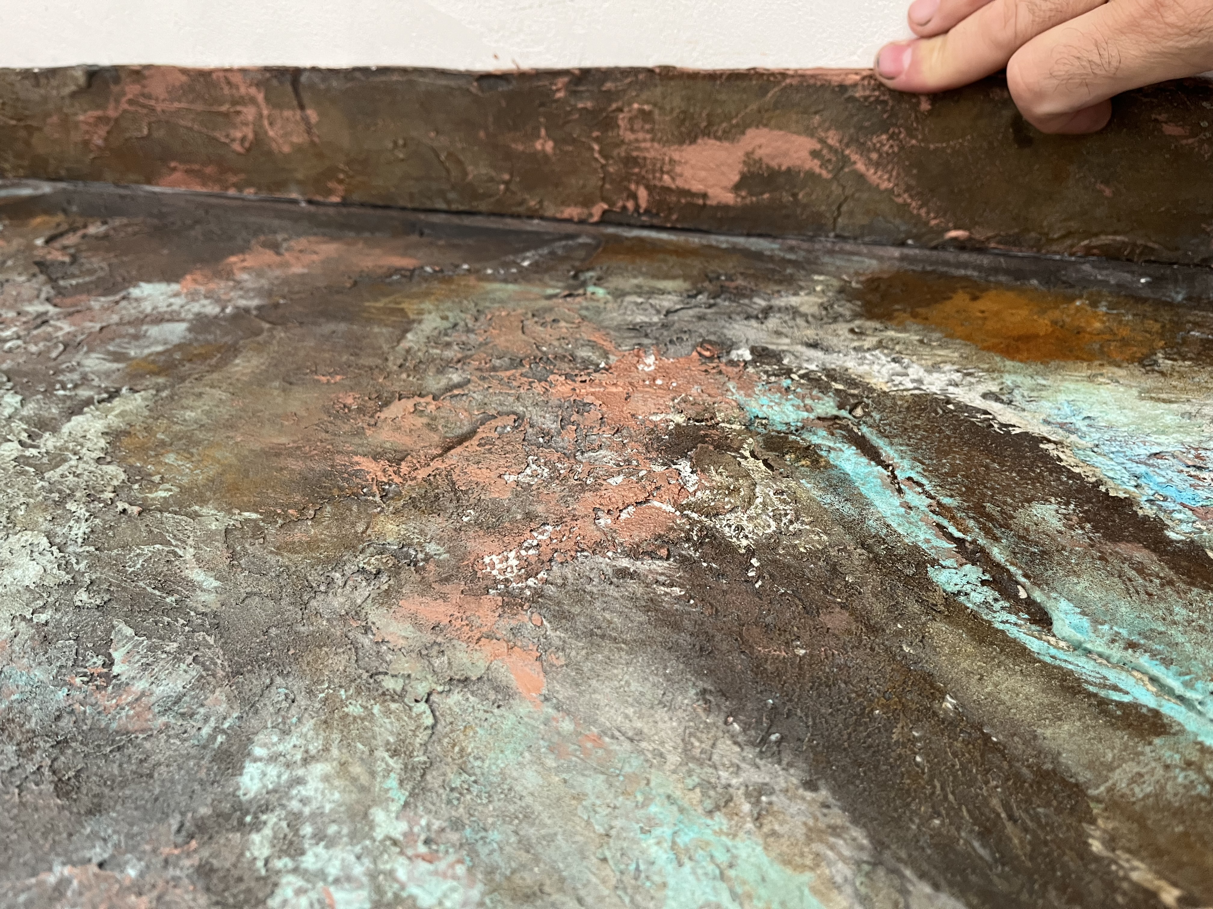 Vopsea Efect Oxidare ironic & Verderame – DuneWalls Vladimir Stanescu materiale Novacolor